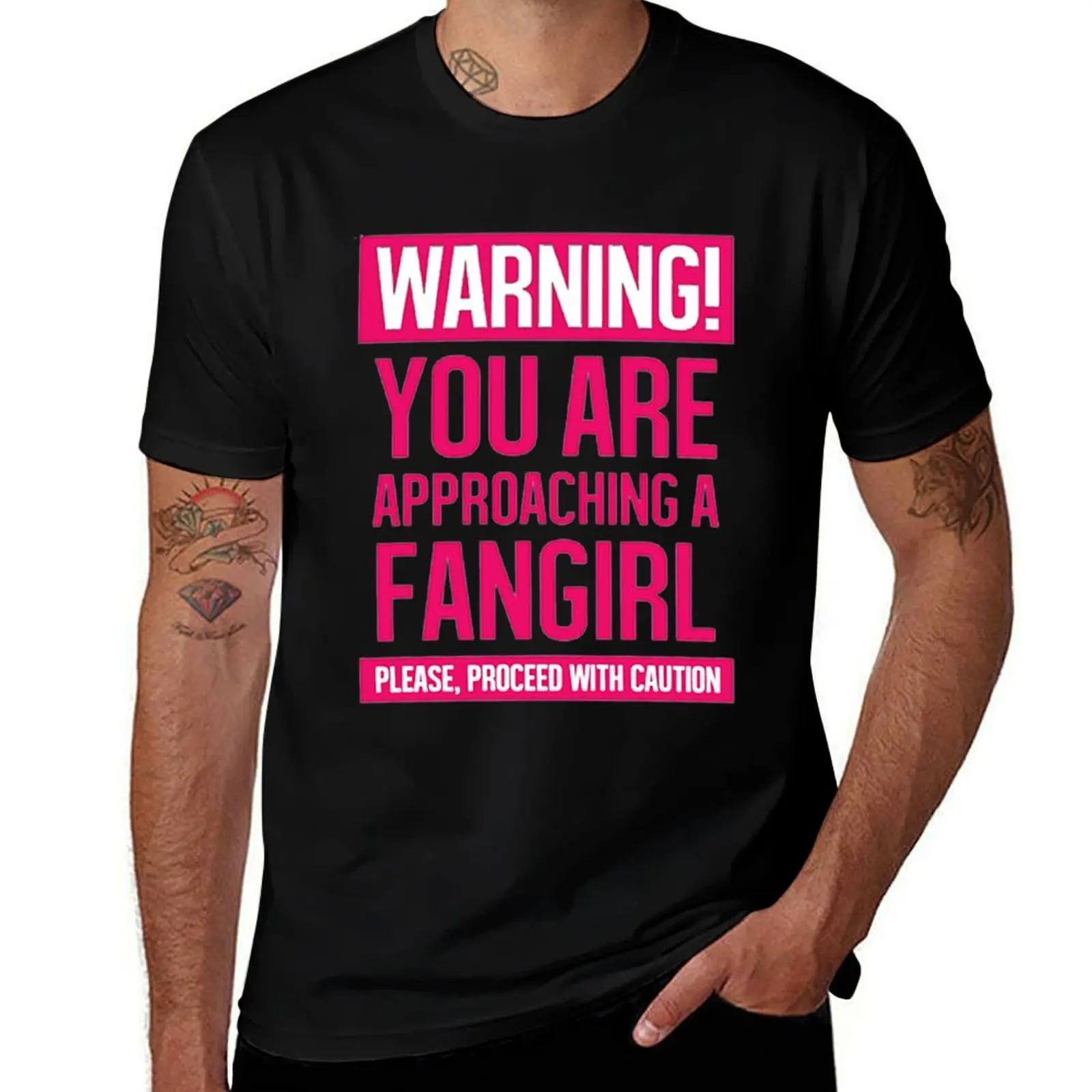 

man shirt t Fan cotton graphic 100% shirts Warning! man shirt girl! t plain T-Shirt t man