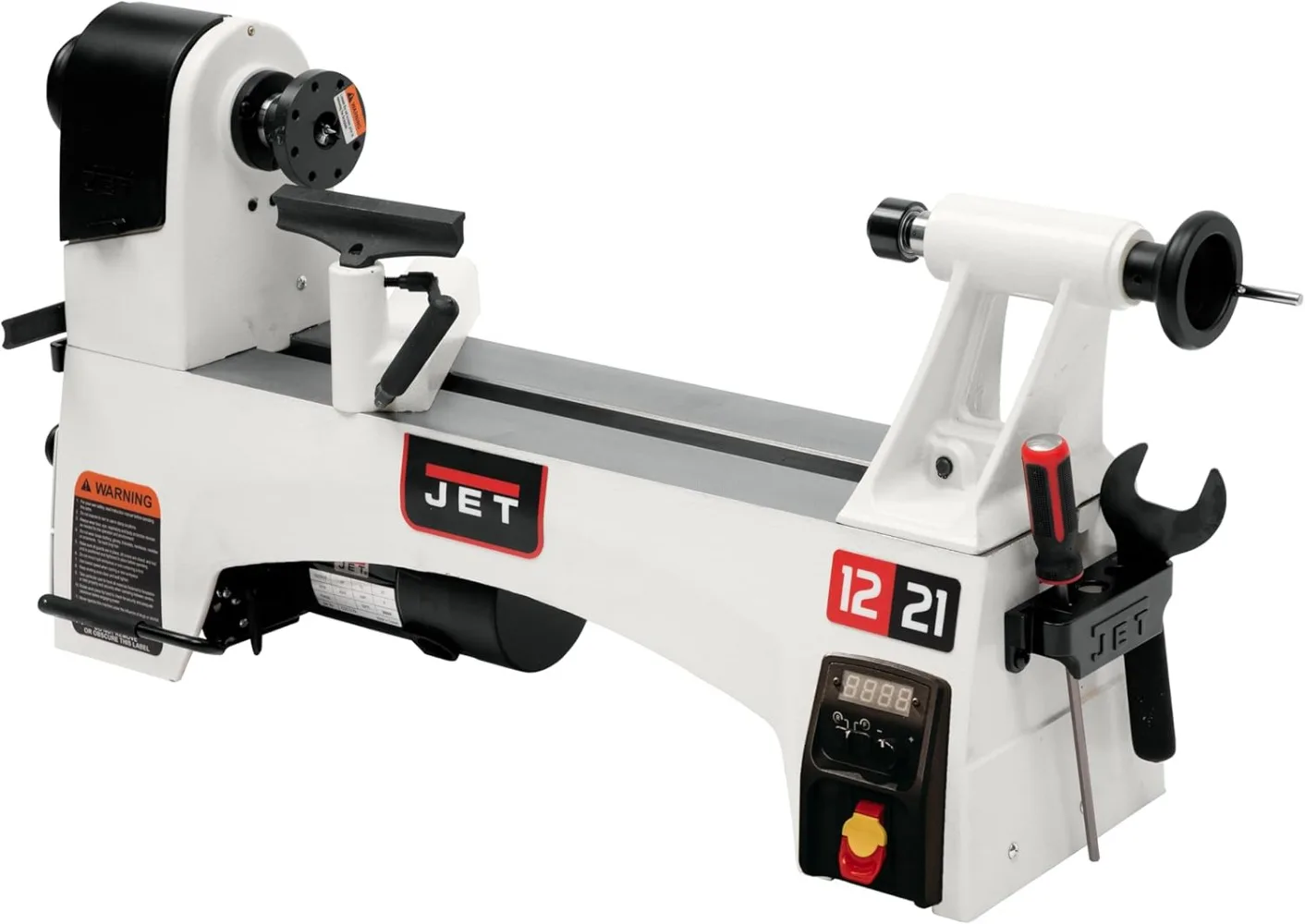 

12" x 21" Variable-Speed Woodworking Lathe, 1 HP, 115V 1Ph (Model JWL-1221VS)