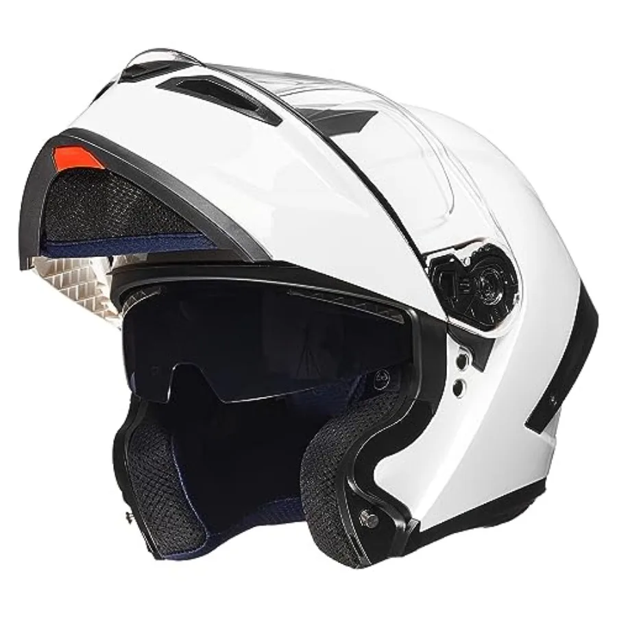 

Motorcycle Helmets Modular Full Face Moped Helmet Flip up Dual Visor for Adult DOT WS202