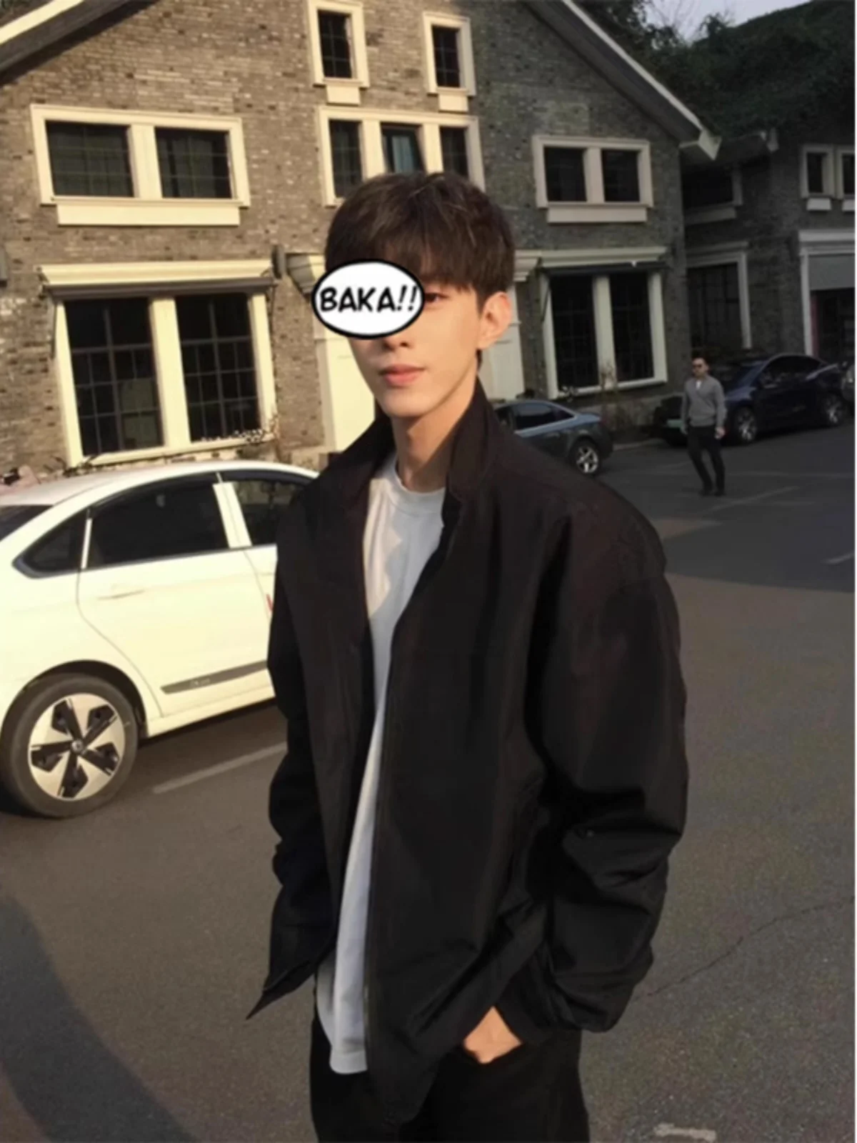 

Cleanfit Men's Baseball Jaet Stand Collar Sun Protection Bla Autumn Faionable Adstrative Coat Youth Outdoor Wear