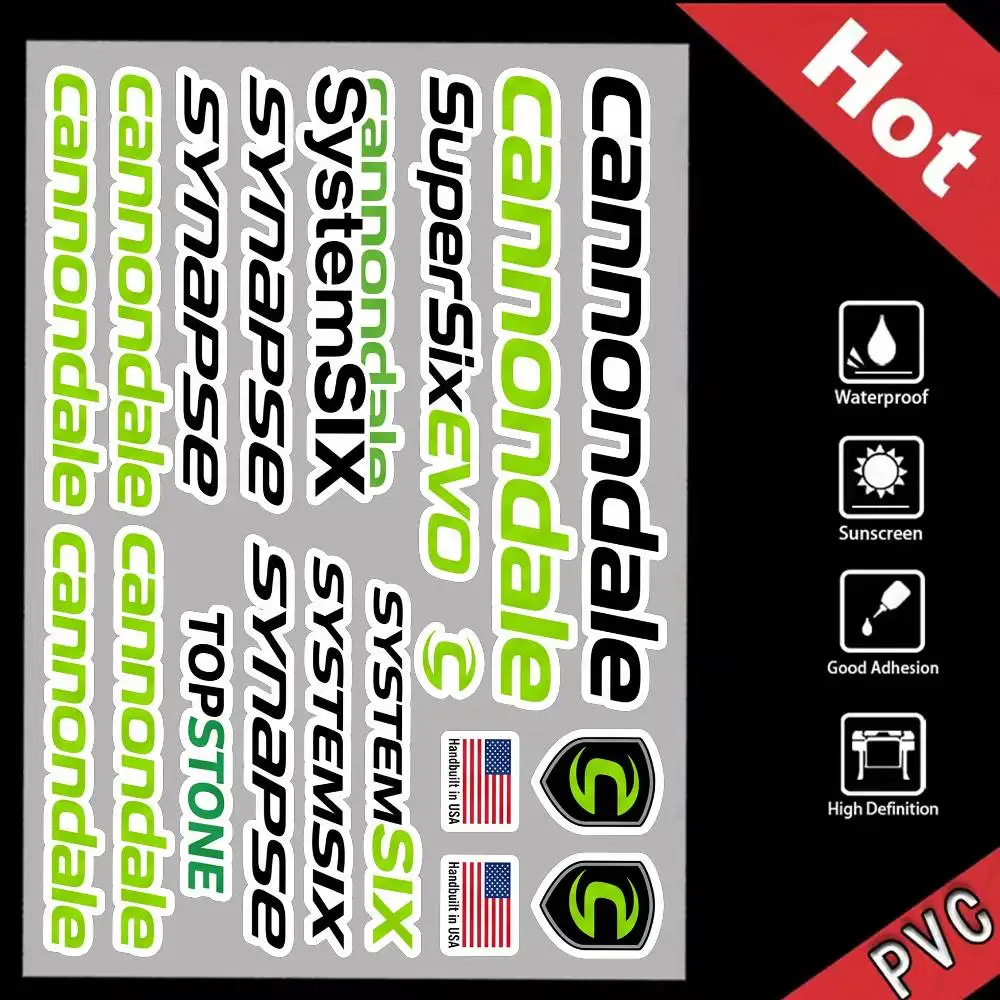 

For Cannondale Waterproof Reflective Scratch Cover Sticker Universal Decor Decal For Car Motorcycle Helmet Refrigerator
