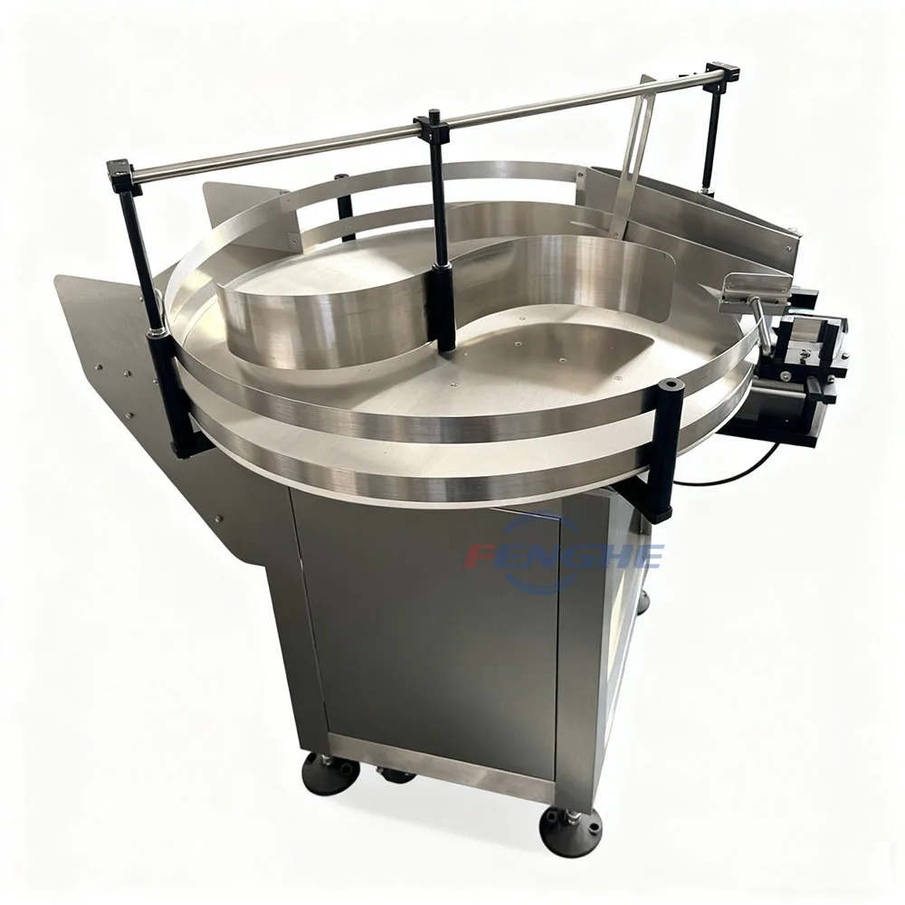 Round Bottle Unscrambler Feeding Table Glass Vial Sorting Machine