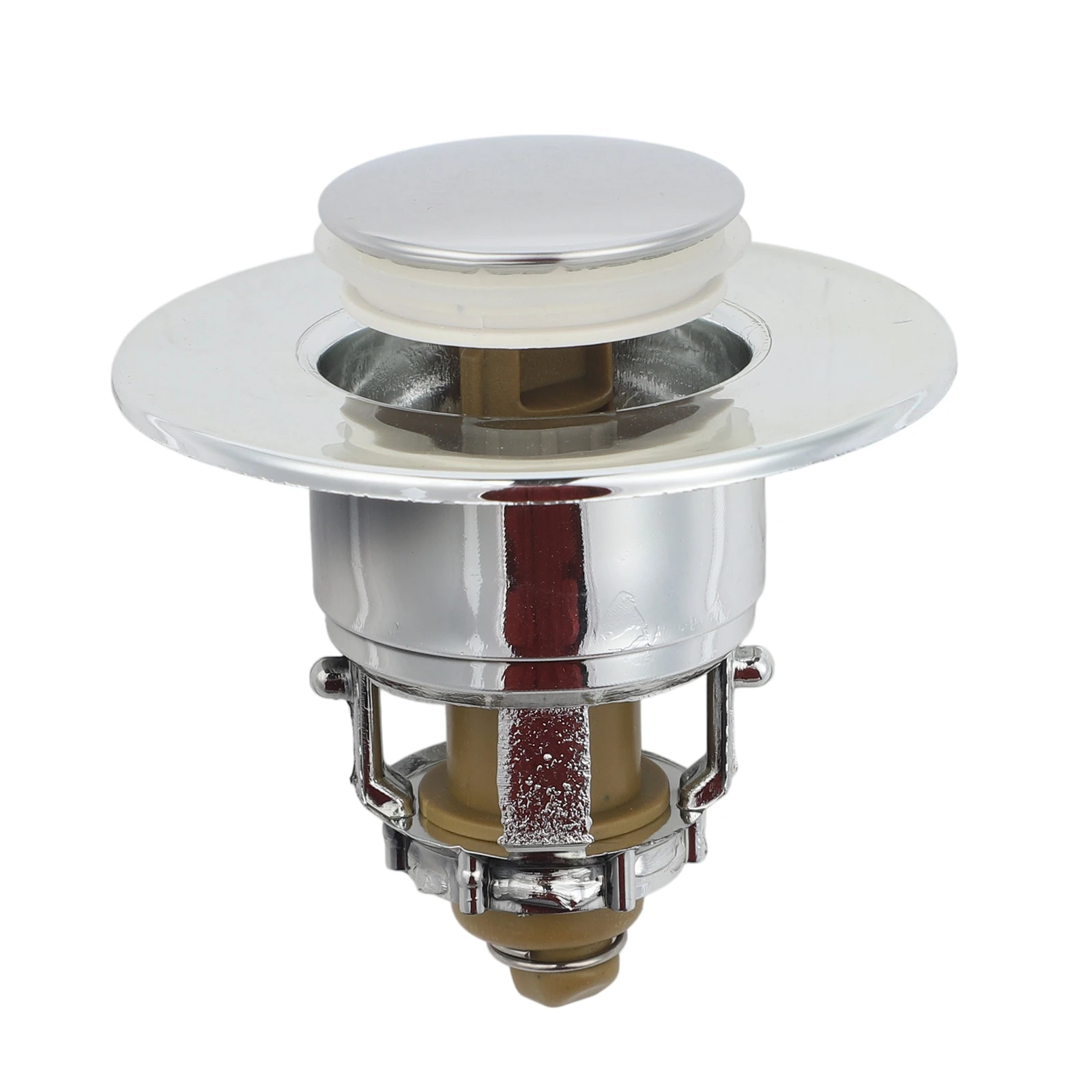 

Для всех стандартных раковин: сливной механизм с выдвижным клапаном, как на фото, из высококачественных материалов, улавливающих отходы.