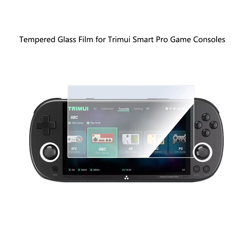 

9H закаленное стекло с защитой от царапин для игровых консолей Trimui Smart Pro HD Защитная пленка для экрана Защитная стеклянная пленка Аксессуары