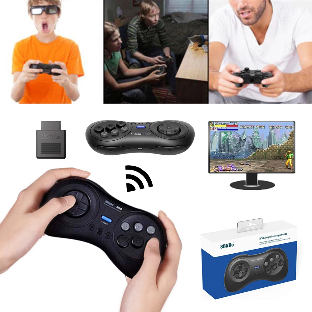 8BitDo M30 Controller Gamepad For Android Windows Macos Steam Switch RaspberryPi Wireless Joystick