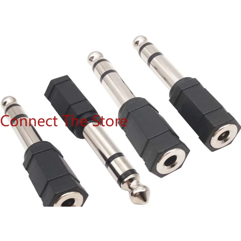 7PCS The Manufacturer Supplies 6.35-to-3.5 Stereo Female Audio Adapter  Microphone