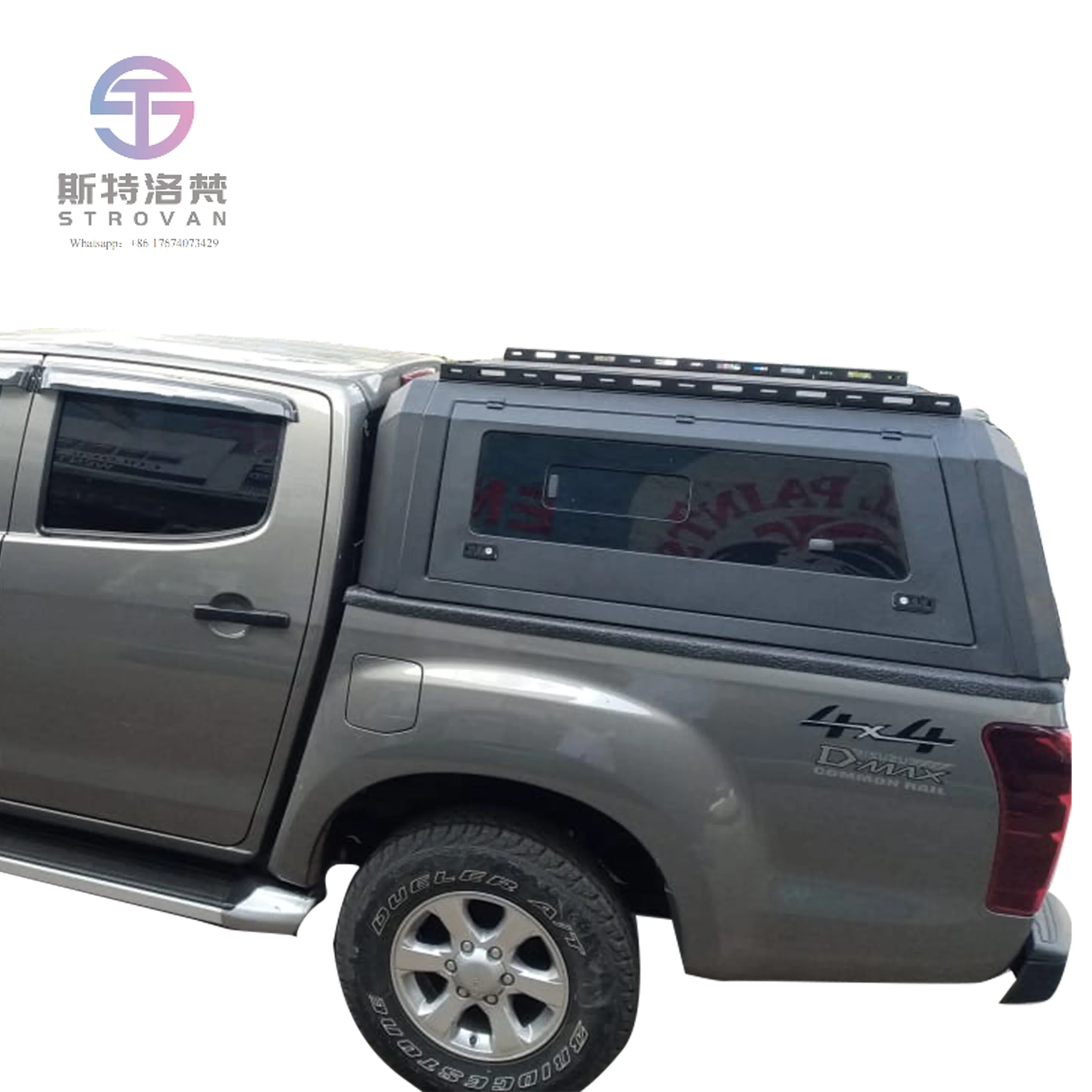 

Pickup Truck Bed cover lightweight truck hardtop camper for Isuzu D-Max accessories canopy aluminum with sliding windows