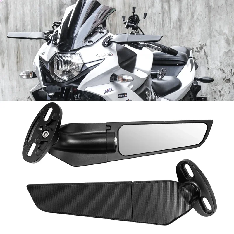 Motorcycle Rearview Side Mirror Rear View Mirrors For  YZF R6 R1 R25 R3 R125 Suzuki NINJA