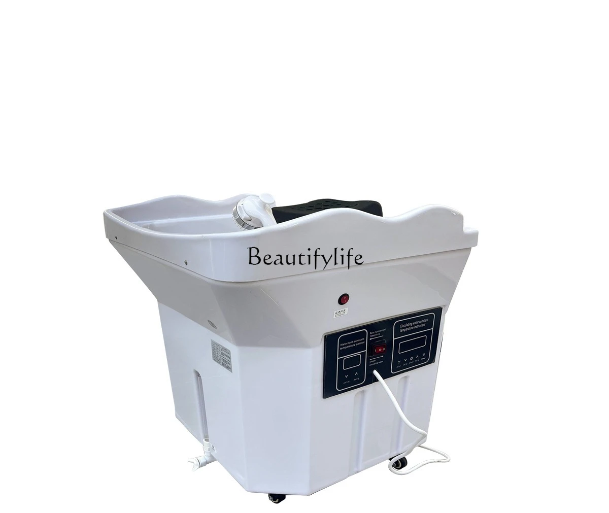 

-Mobile head therapy machine fumigation water circulation head therapy health care hair care shampoo special basin