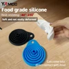 2Pcs Foldable Car Silicone Liquid Funnel 2
