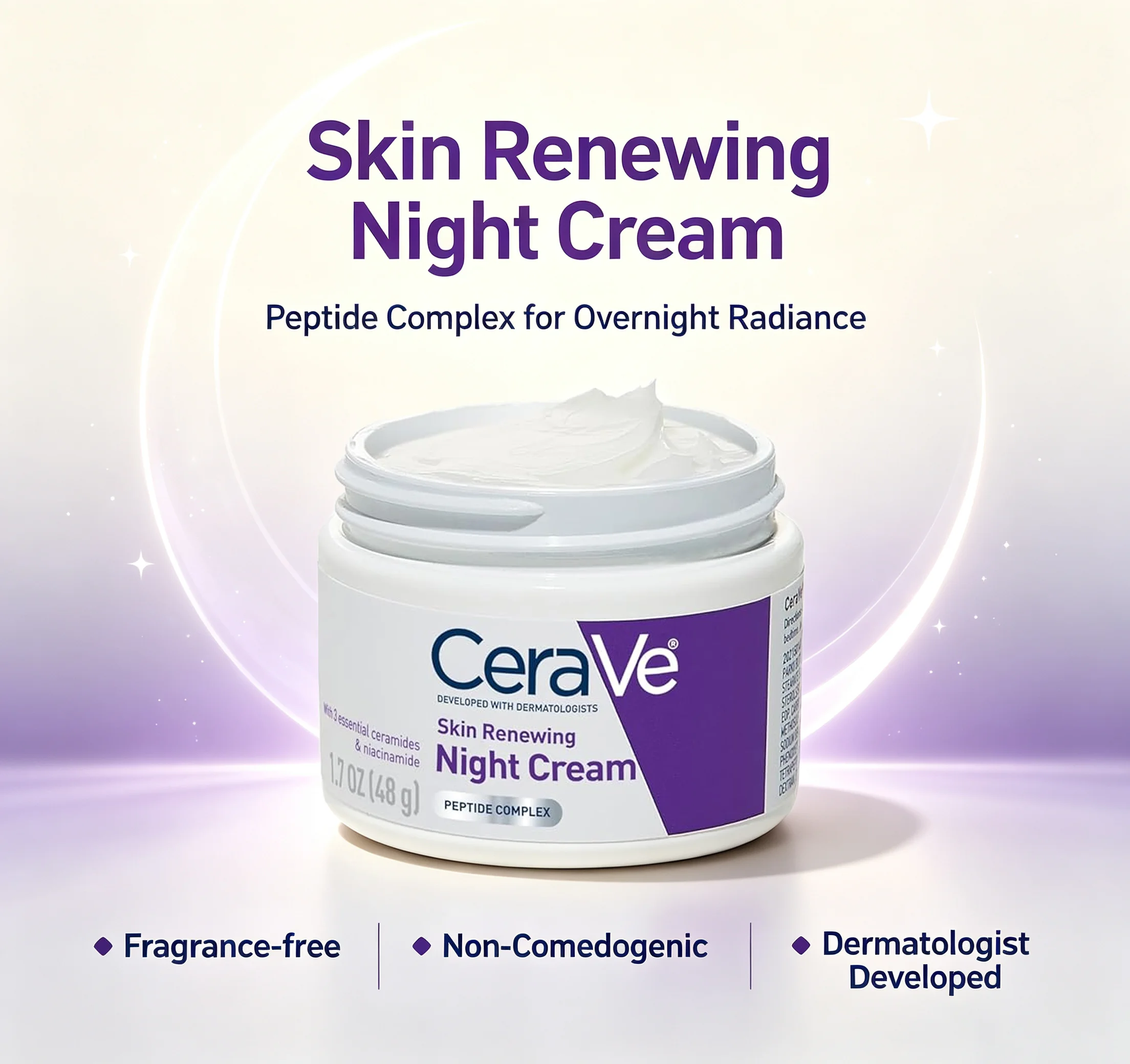 CeraVe Skin Renewing Night Cre - Ceramide Complex Cream review and price