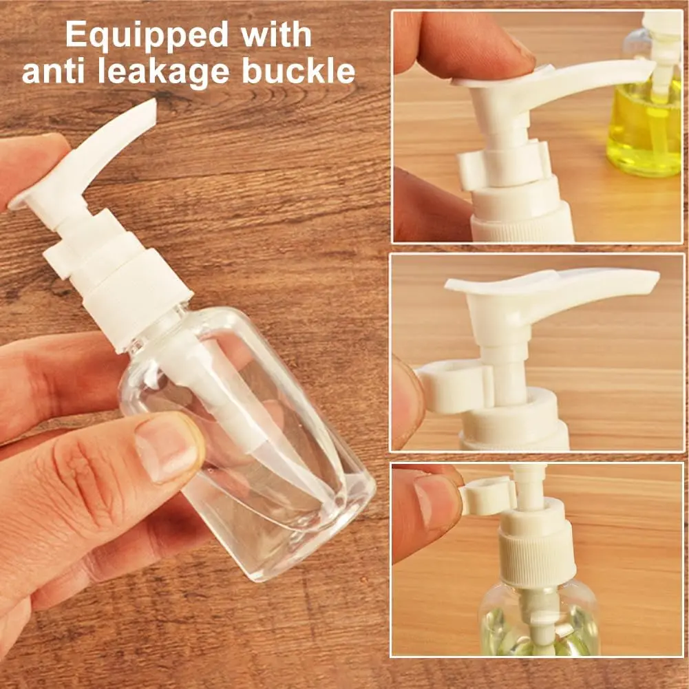 5 pz Bottiglie di Plastica Pompa Dispenser Da Viaggio Vuoto Dispenser di Sapone Per Le Mani Bottiglie Schiuma Riutilizzabili Lozione Liquidi Articoli Da Toeletta Shampoo