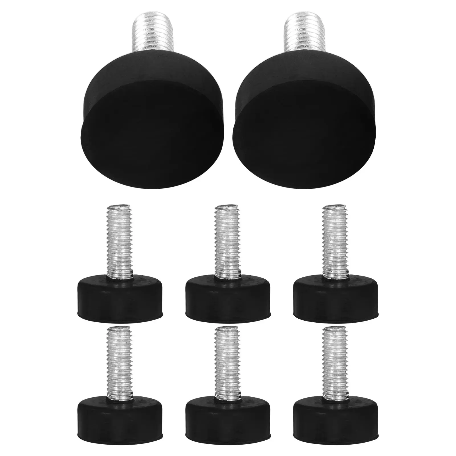 8Pcs Vibration Isolation Rubber Feet Heavy-Duty Shock Absorbing Pads Adjustable Screw Mount Levelers for Washing Machines