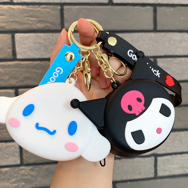 

Милый кошелек My Melody Pompompurin Pochacco Kuromi, брелок для наушников, очаровательный автомобильный брелок для ключей, сумка, аксессуар, подарок