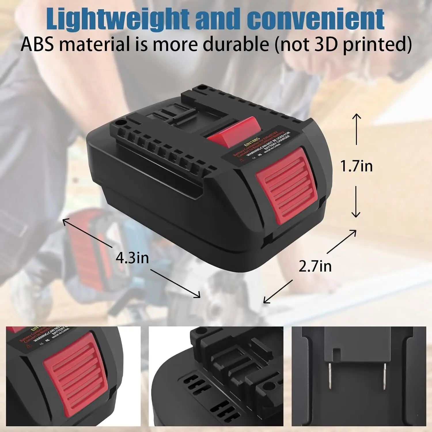 Battery Adapter for Einhell 18V Li-ion Battery Converter to for Bosch 18V GBA series lithium battery Power Tools Drill