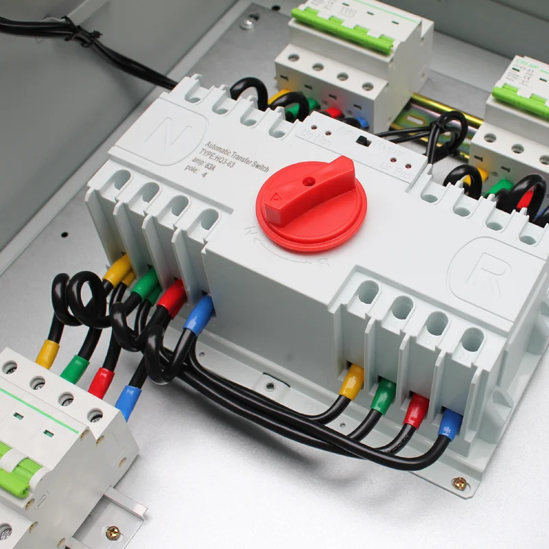 16A 63A 100A 2p 3p 4p ATS 230V Automatic Transfer Switch Electrical Switch