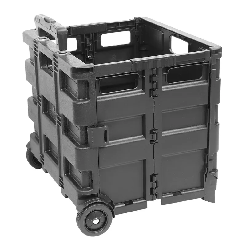 Portable Grocery Cart Folding Outdoor Camping  Luggage Trolley Shopping  Telescoping Handle Hand Cart