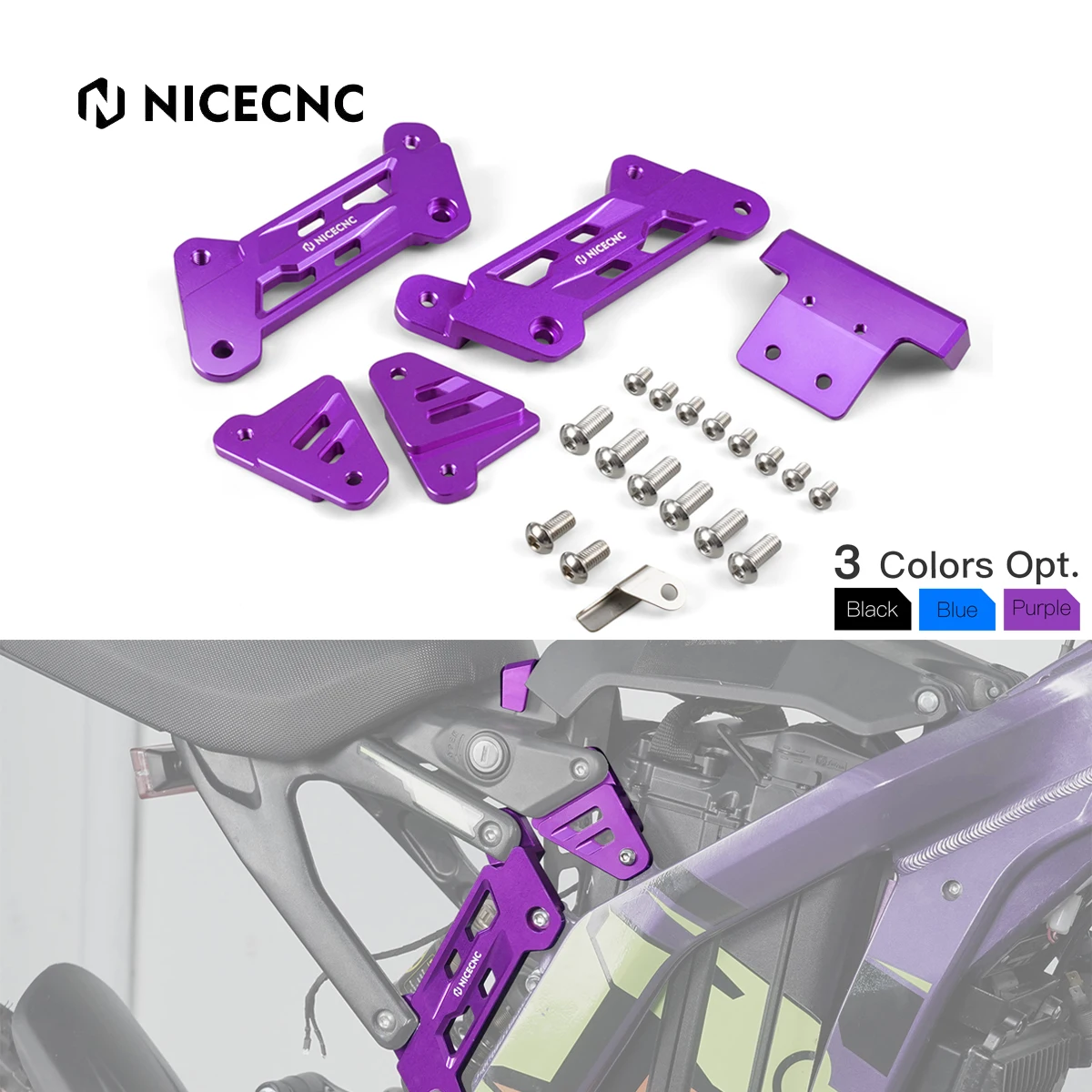 

NICECNC For Surron Light Bee X S L1E For Segway X160 X260 5cm Rise UP Seat Riser Seat Raise Lift Bracket Electric Dirt Bike