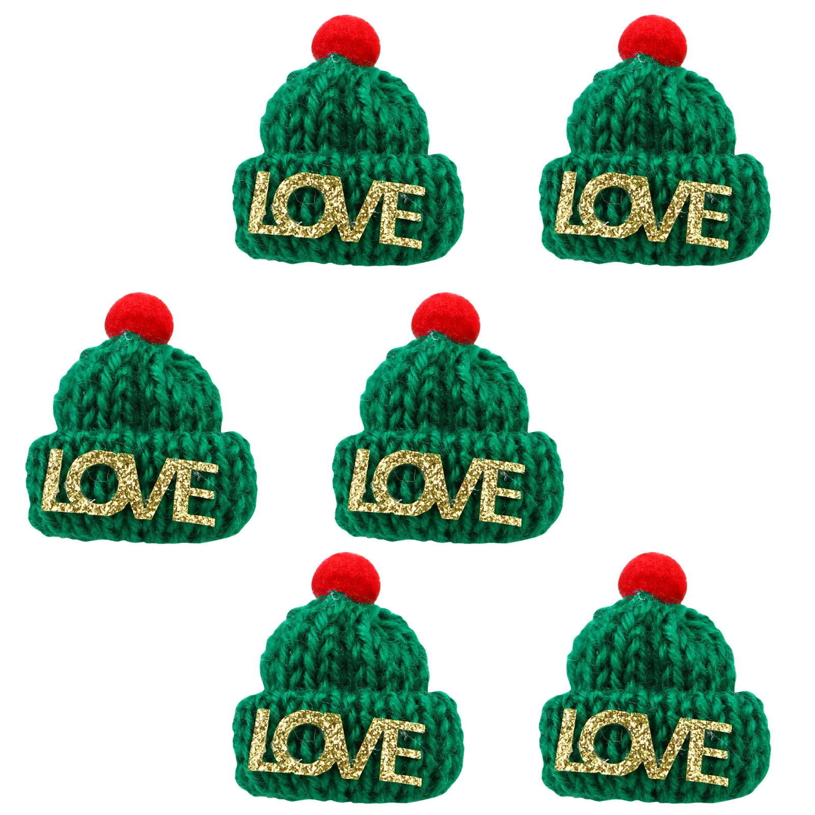 10 قطع من قبعات أصابع عيد الميلاد المحبوكة للأطفال في حفلات الأعياد وديكورات ذاتية الصنع فكرة هدية للتعلم التفاعلي وقت اللعب