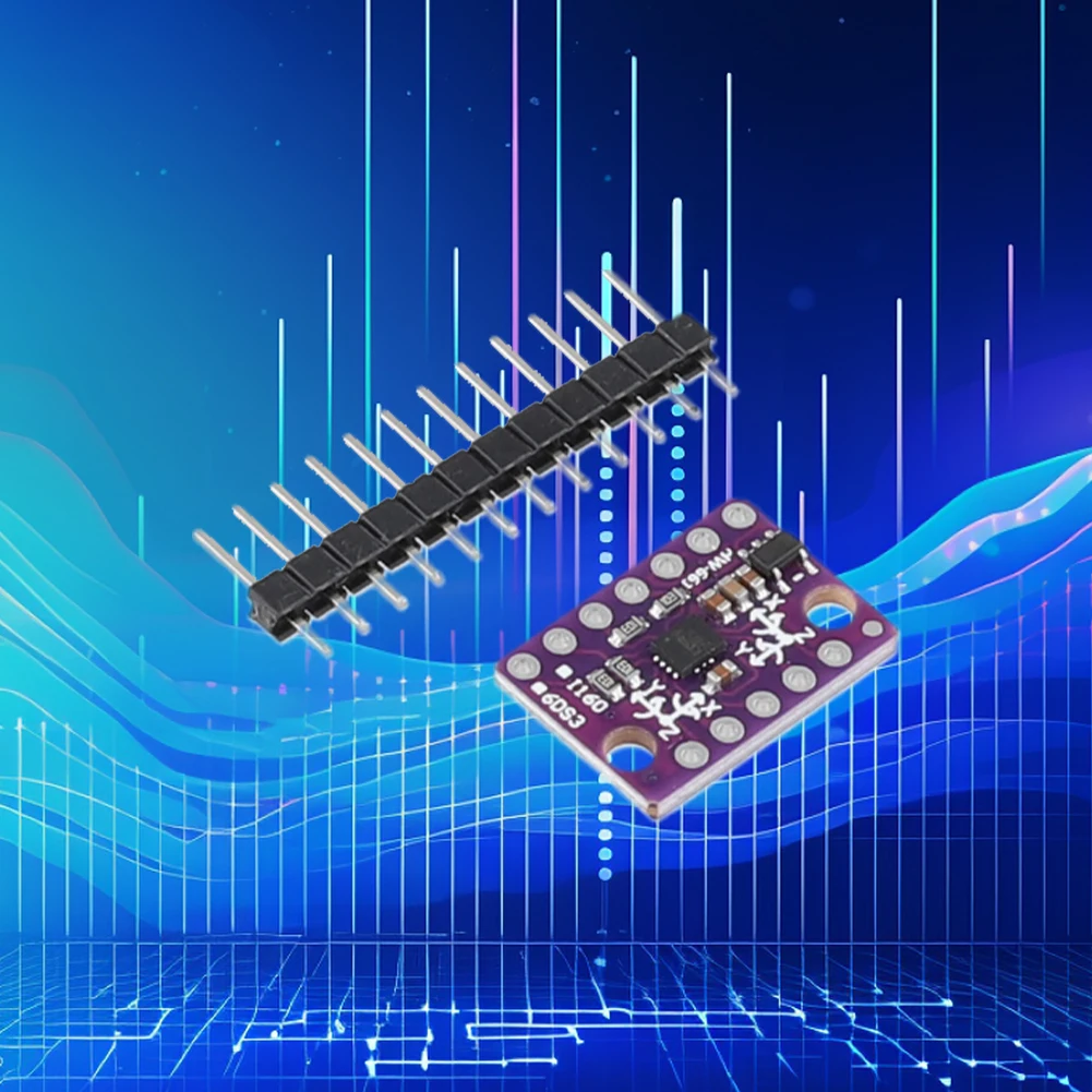 LSM6DS3 Accelerometer Embedded Digital Temperature Sensor Board 8kb FIFO Buffer 5V Breakout Module SPI IIC I2C Interface Module