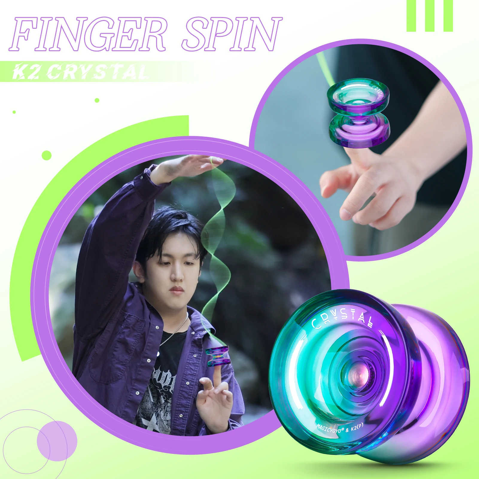 MAGICYOYO Responsive Yoyo K2 ,Dual Purpose yoyo for Beginners and Advanced Players
