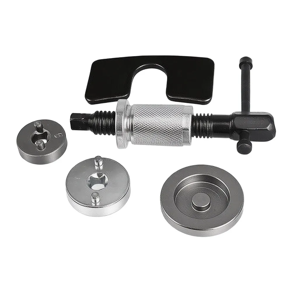5-Piece Brake Caliper Piston Compressor Tool Set for Disc Brake Pad Replacement on Most Vehicles with Collet Style Rotors