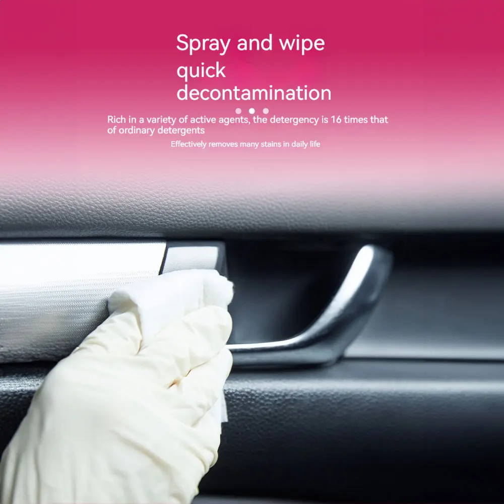 Interior cleaning sterilizer fabric leather cleaning foam powerful cleaner sterilizer