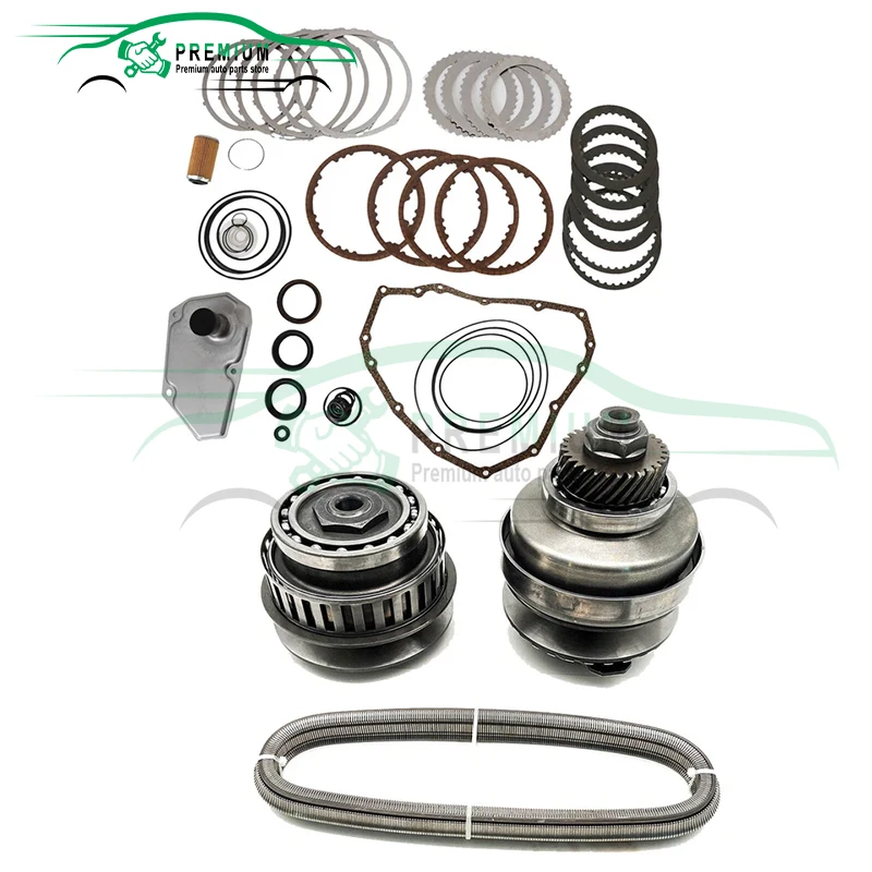 

High Quality Transmission Master Rebuild Kit+Pulley Set W/ Belt JF015E RE0F11A Fits For Nissan 901068