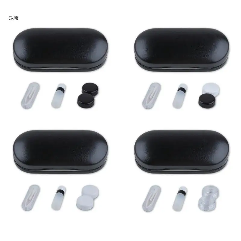 X5QE MultiFunctional Travel Eyeglass Contact Holder with Soft Protective Lining Tools