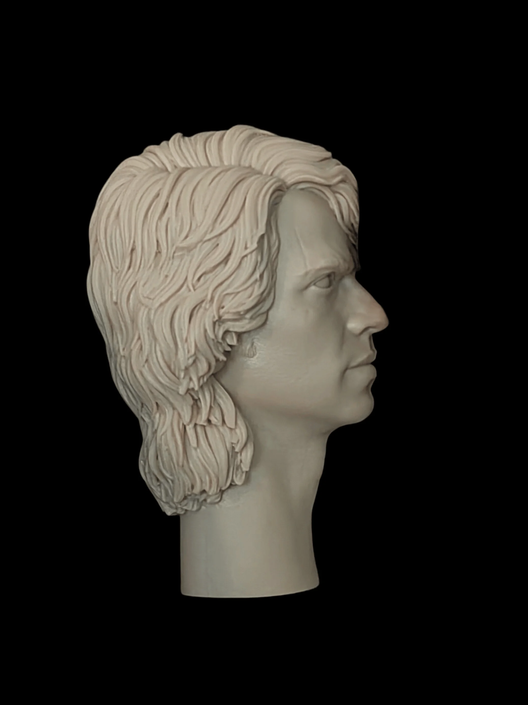 1/6 Casting Resin Model Assembly Kit, GK, Anna Head Statue, Unpainted (Suitable for 12 Inches) Model (Grey)