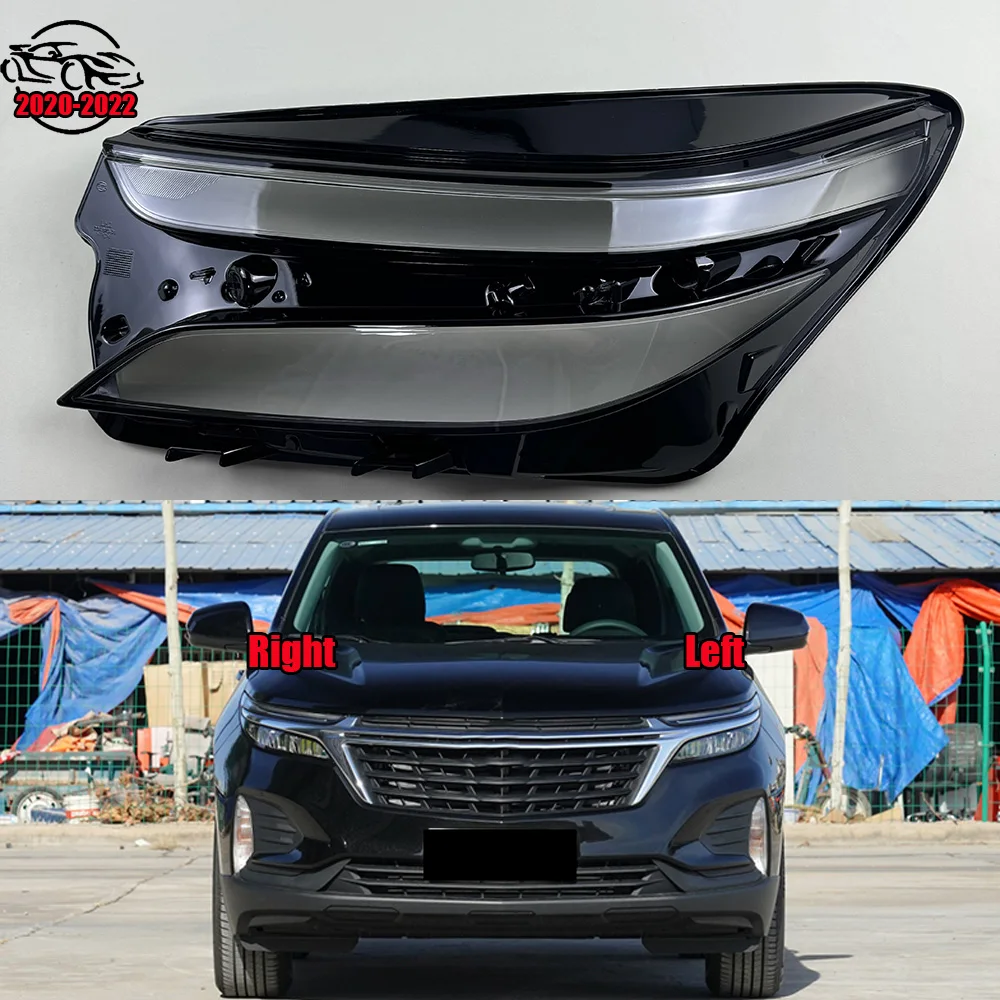 

For Chevrolet Equinox 2020 2021 2022 Headlamp Housing Transparent Mask Cover Headlight Shell Plexiglass Replace Original Lens