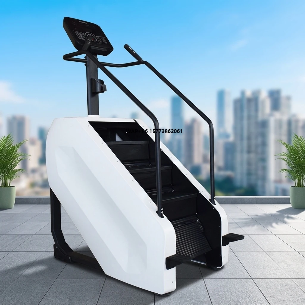 JS Professional Commercial Stair Climber Machine with LED Console Heavy Duty for Gym Bodybuilding Equipment