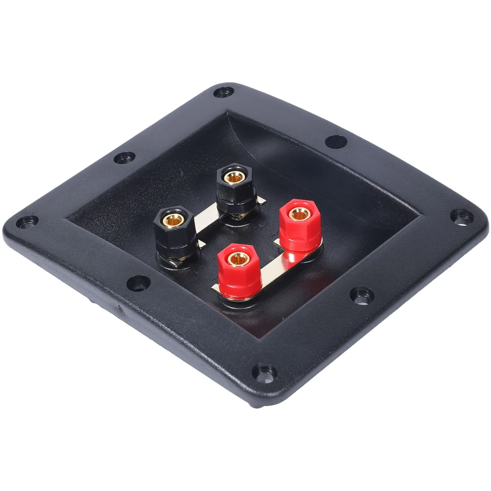 4 Position Speaker Terminal Cup Connector with ABS Construction and Gold Plated Copper Terminals for Optimal Signal Transmission