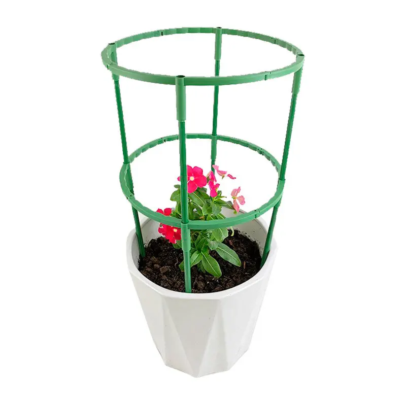 12pcs Plastic Plant Support Stake Pile Frame Garden Flower Support for Greenhouses Tomato Hydrangea Climbing Plants