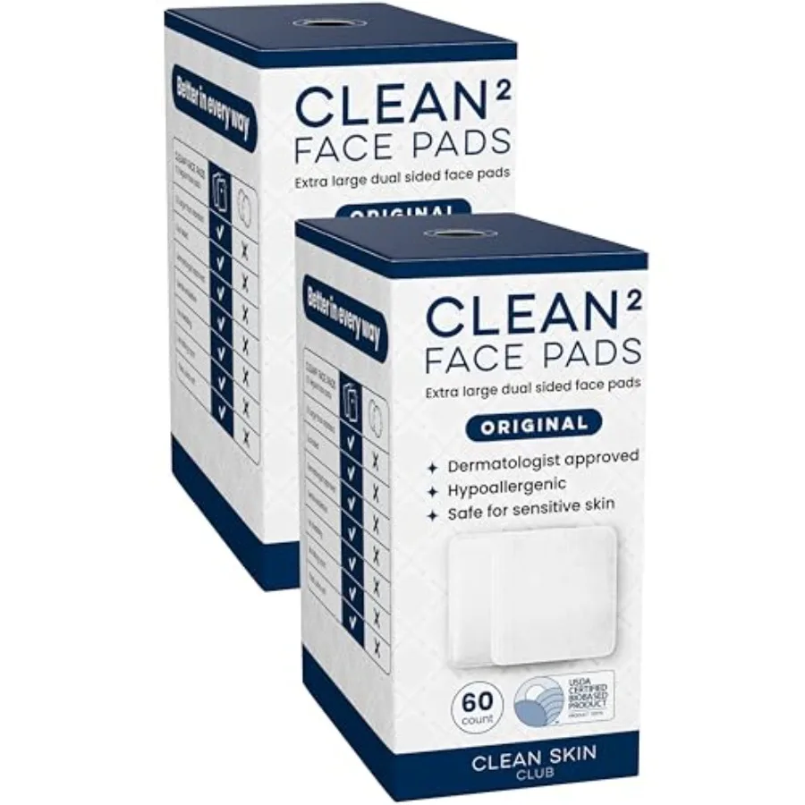 

Clean² Pads 2.0 [NEW and Improved Edges] Guaranteed Not to Shed and Tear, Unique Triple Layers, Textured Side and Ultra Soft Si