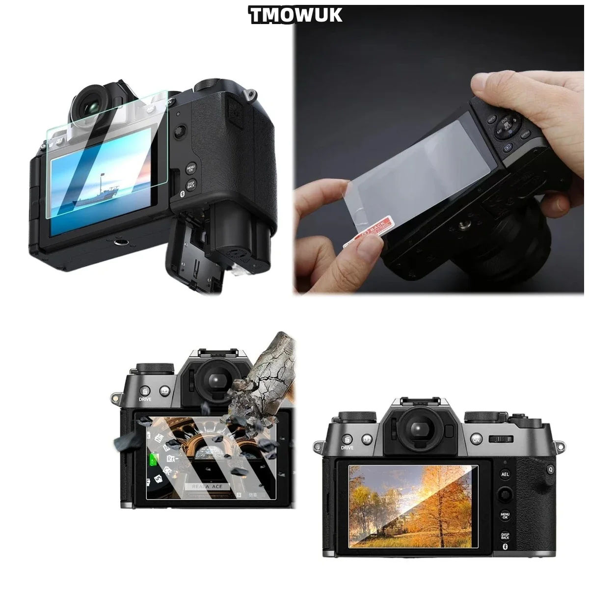 For Fujifilm XT-5 XT-4 R50 R8 XS10 X-100V Pro3, Easy-to-Clean Screen Protector, Keeps Display Looking New.