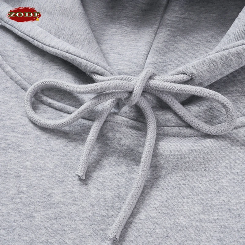 ZODF 2023 Winter 380gsm Fleece Hoodies For Men Unisex Basic Thick Warm Solid Hooded Pullovers Tracksuits Set HY0123