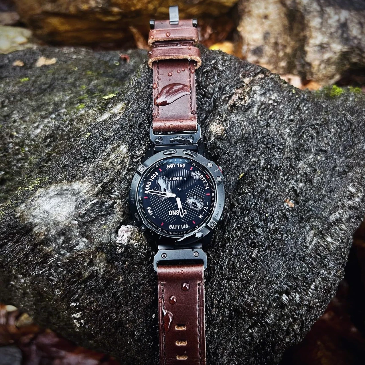 Pulseira de relógio de couro Horween macia compatível com Garmin, pulseira para Fenix/Approach/MARQ/Quatix / D2 Series/Instinct/Epix/Tactix