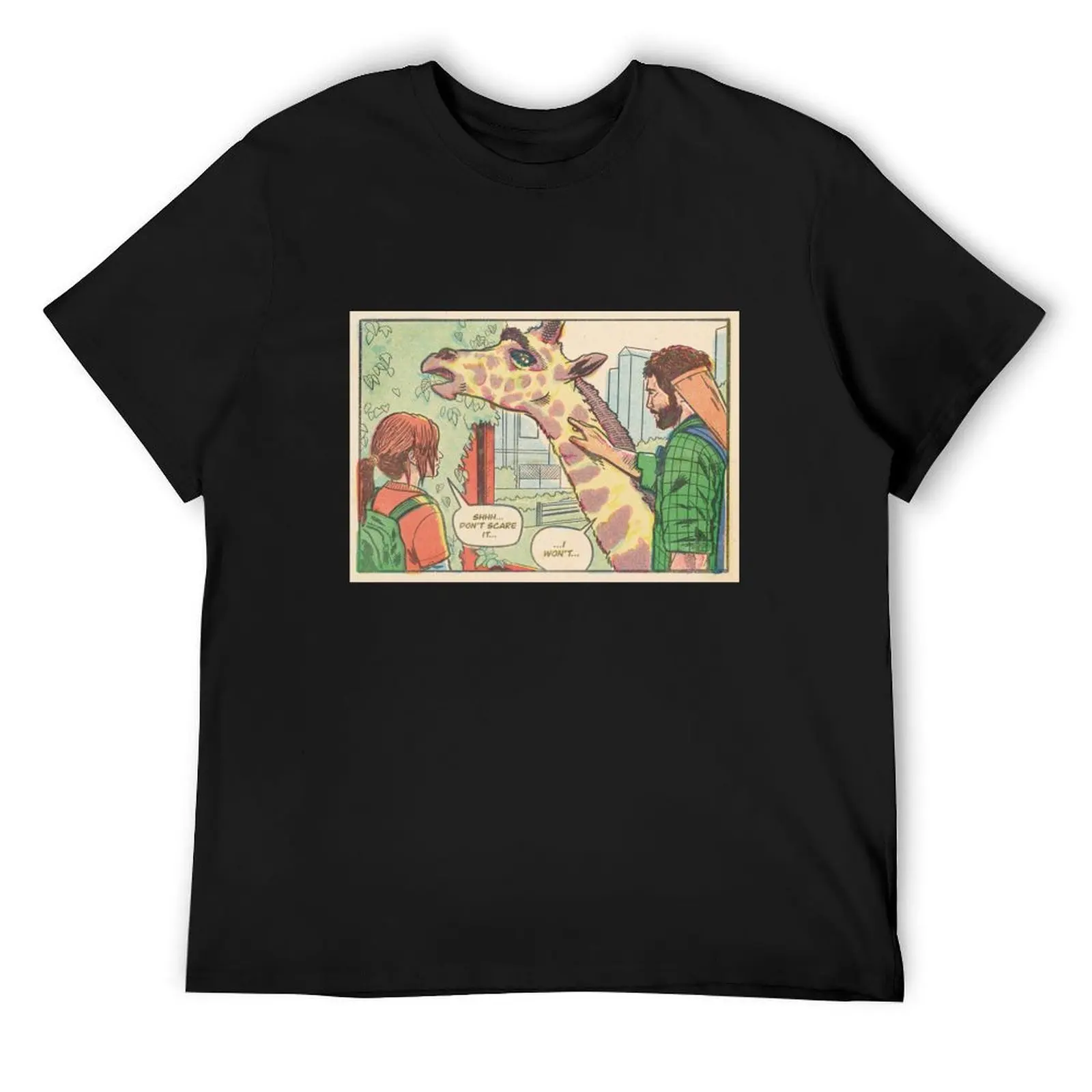 

The Last of Us - Giraffe scene comic panel T-Shirt Personalized t-shirt summer shirt valentines clothes plain white t shirts men