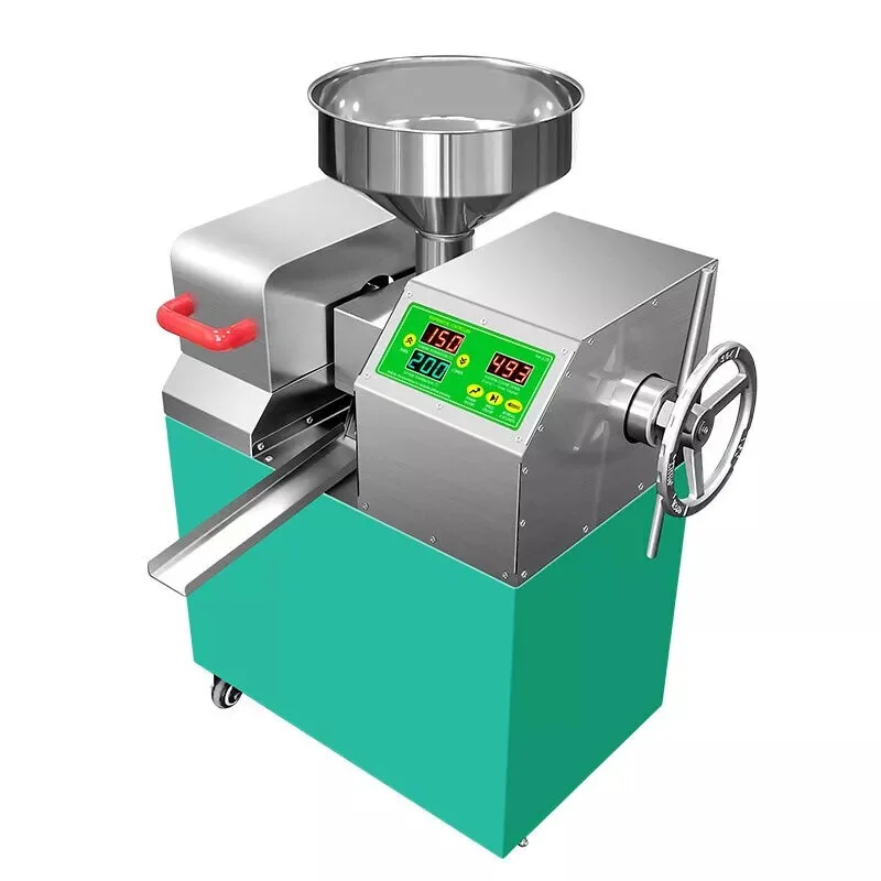 New Intelligent Commercial Grade Oil Press Machine Cold & Hot Adjustable 110V
