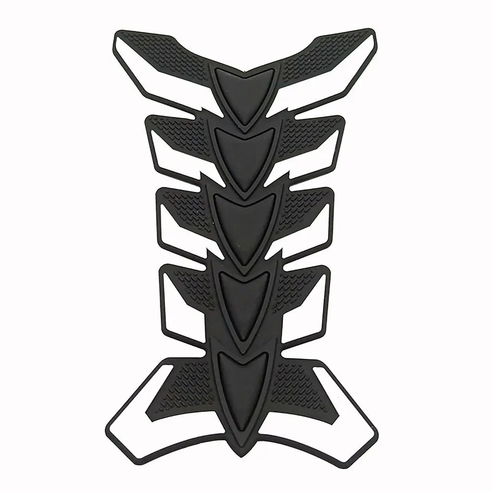 3D オートバイステッカー魚の骨形状オートバイアクセサリースクラッチカバーデカールオートバイ修正されたガス燃料油タンクパッド