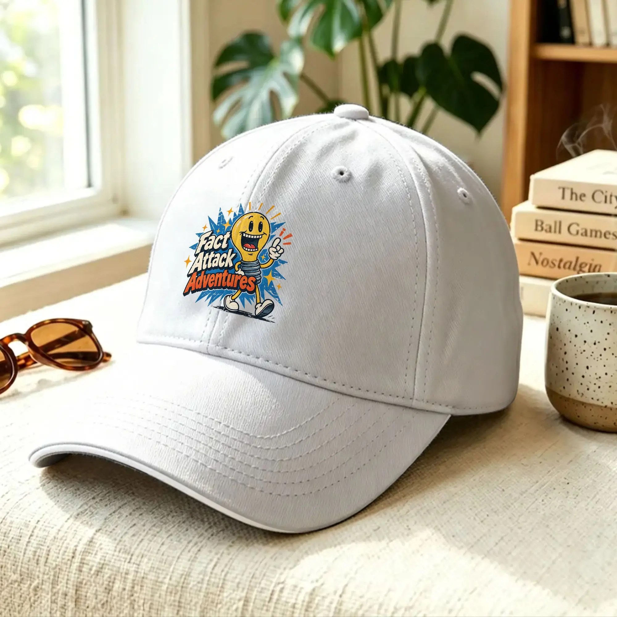 Light Bulb Fact Attack Adventures  Baseball Cap  y2k Cool Trucker Hat Summer Female Male Running Hippie Baseball Caps