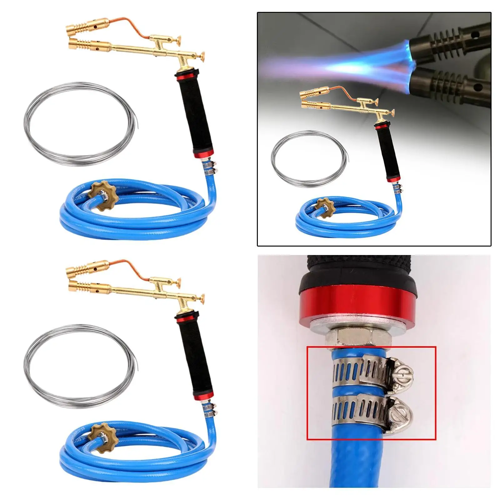 

Portable Propane Welding Torch Kit with Flexible Hose And Flux Cored Wire