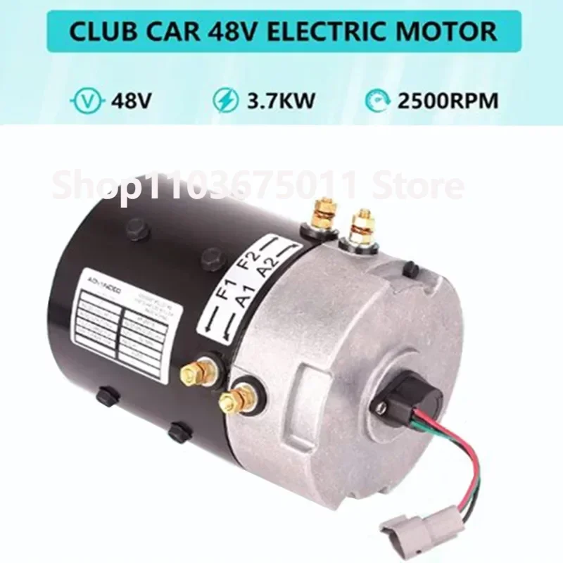 Golf Cart KDS Electric Motor DC 48V 3.7KW for Club Car DS & Precedent Models W/IQ/i2 System GE Advanced Motor ZQS48-3.7-T-GN