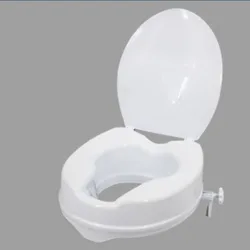 Toilet Seat Lift Safety Height Elevated for Elder Pregnant Women Disabled Seat with Cover Bathroom Toilet Booster Pad