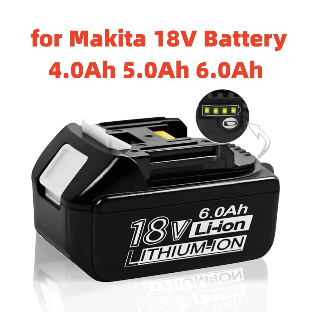 

18V 6.0Ah Replacement Battery for Makita 18V Battery BL1830 BL1850 BL1860 LXT-400 LXT Cordless Power Tools Lithium-ion Battery