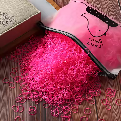1000/2000pcs Girls Colorful Disposable Rubber Elastic Hair Band Ties Children Ponytail Holder Bands Kid Hair Accessories Leagues - Image 10