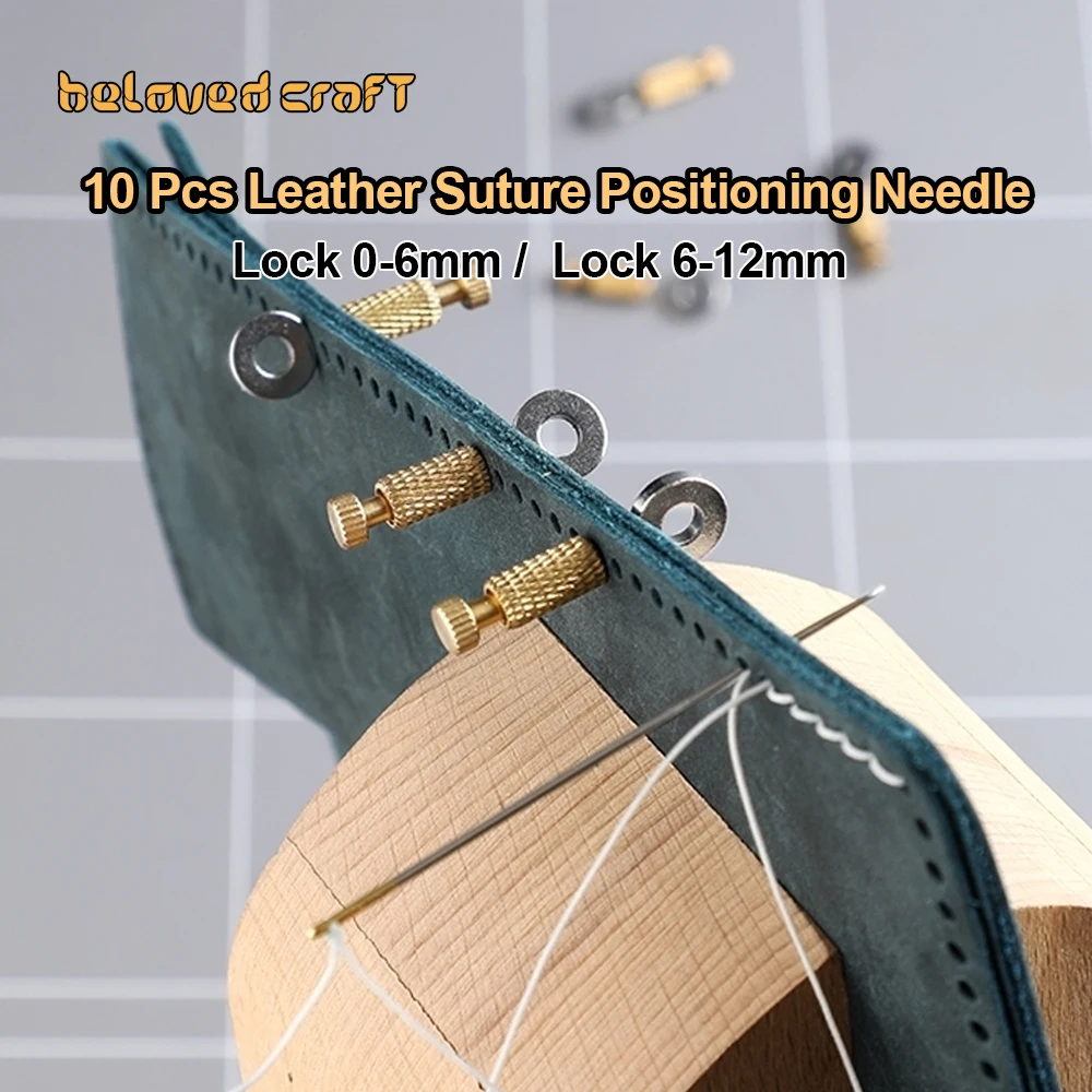 

BelovedCraft 10pcs Leather Suture Positioning Needle DYI Tool Suture Fixed Position Needle Leather Fixed Suture Needle Craft Sup