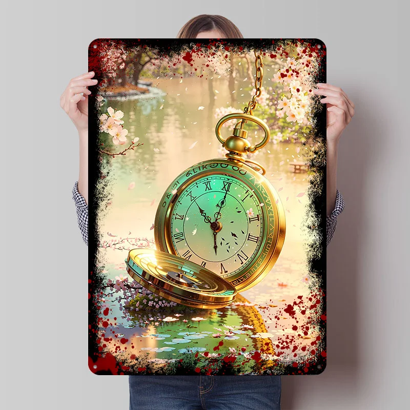 As Time Goes By Poster Customized Wall Art Vintage Metal Signs Retro Tin Plaque for Man Cave Decoration Home Decor Items House