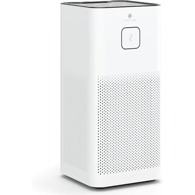 Medify MA-50 Air Purifier V3.0 with True HEPA H13 Filter | 2,640 ft² Coverage in 1hr | Quiet 99.9% Removal to 0.1 Microns, White